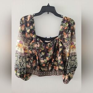 Alice+Olivia Floral Bohemian Women's Top